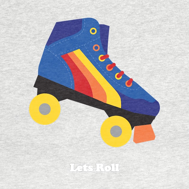 Rollerskate with text by lauradanby